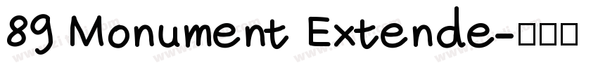 89 Monument Extende字体转换